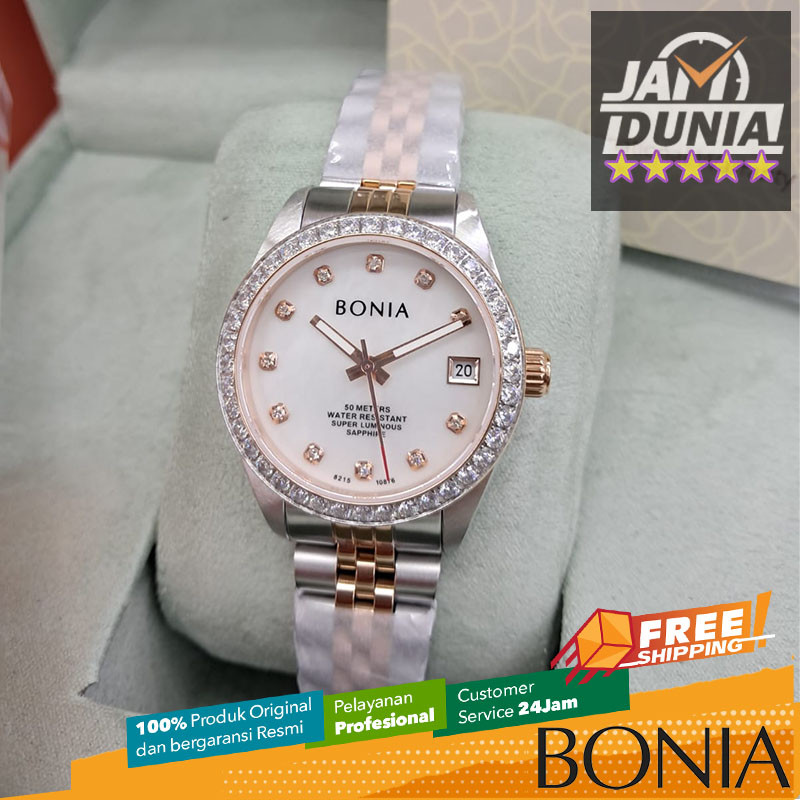 JAM WANITA BONIA AUTOMATIC SAPPHIRE ORIGINAL BNB10876-2657S BONIA AUTOMATIC BNB10876 2657S BONIA AUT