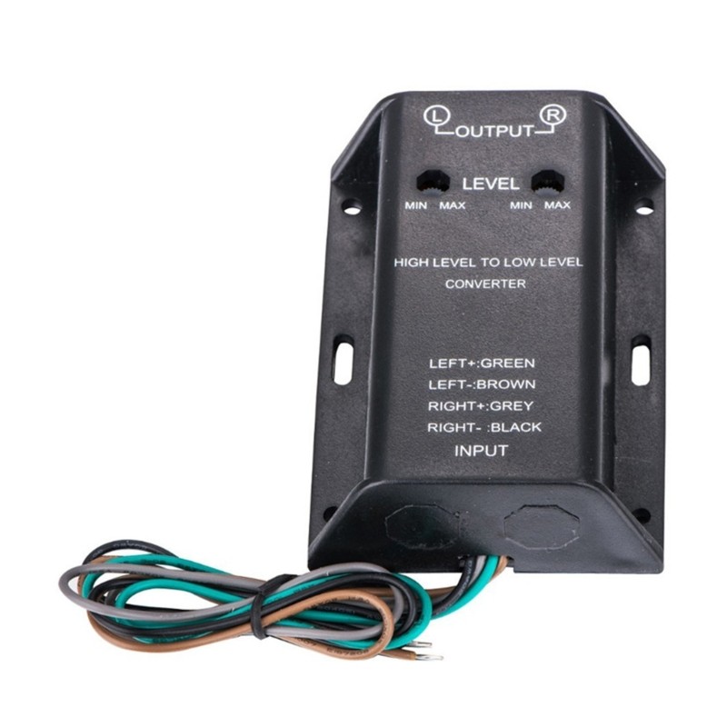 Car Speaker Level Converter Cable  RCA Speaker Converter Adapter High