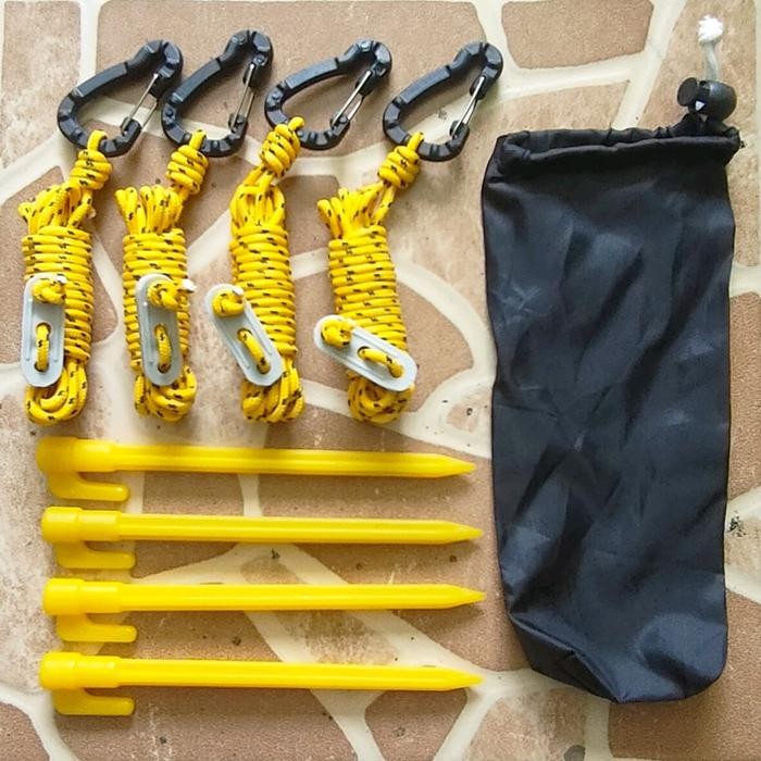 Consina Avtech - Paket Lengkap Tali Flysheet Dengan Pasak Camping Outdoor