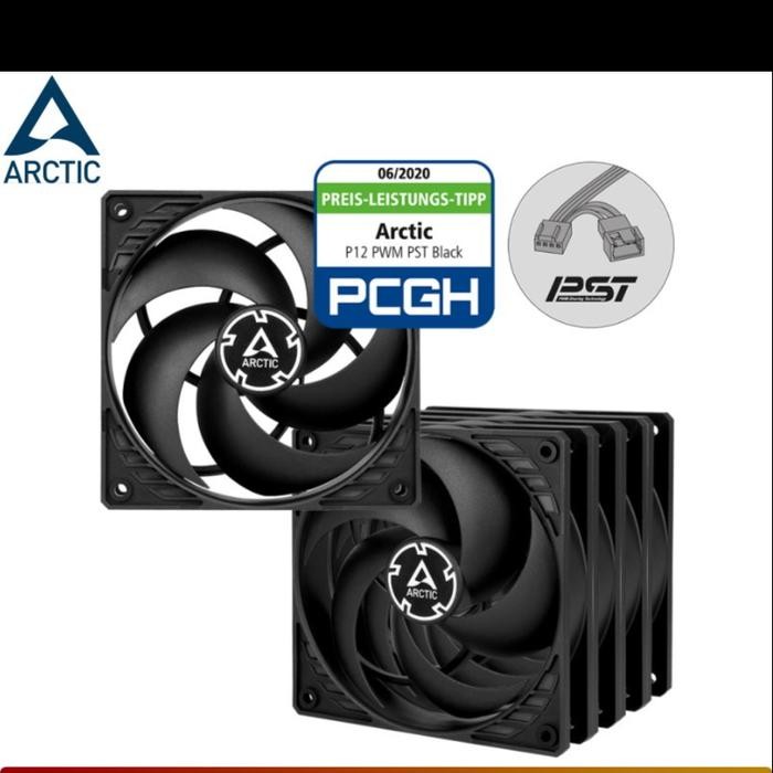 Terbaik Arctic P12 Pwm Pst Pack Of 5 Value Pack Pressure-Optimised 120 Mm