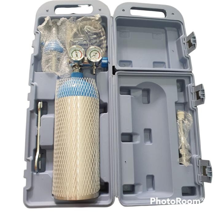 JTTOP" TABUNG OKSIGEN KOPER TABUNG PORTABLE 2LITER TABUNG TRAVELING OXYGEN