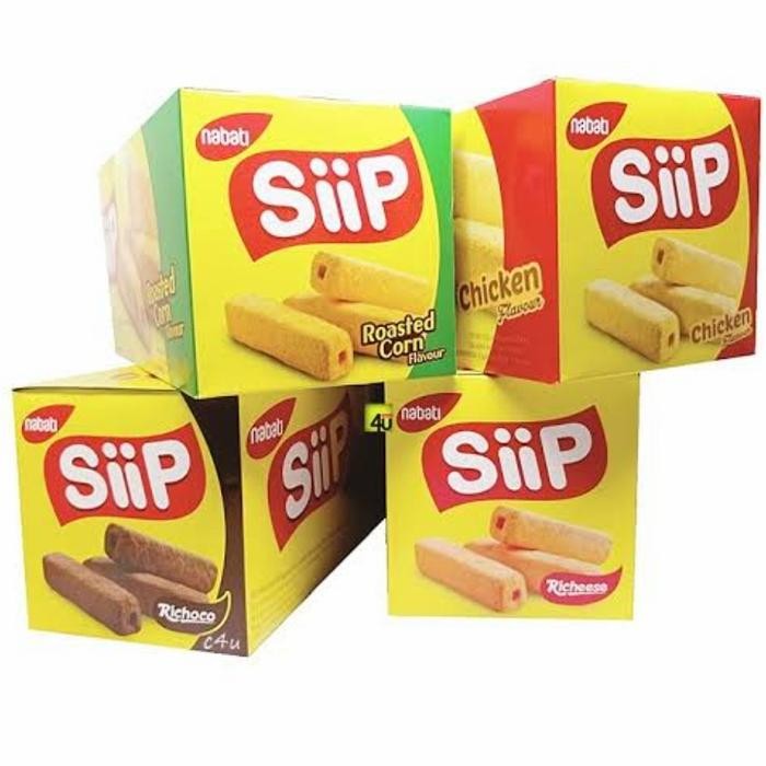 

SNACK NABATI SIIP - SNACK STIK RASA KEJU, COKELAT, DAN JAGUNG BAKAR
