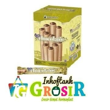 

GERY CHOCOLATOS 9GR WAFER STIK KRIM COKLAT PADAT & WAFER (1 BOX ISI 24PCS)