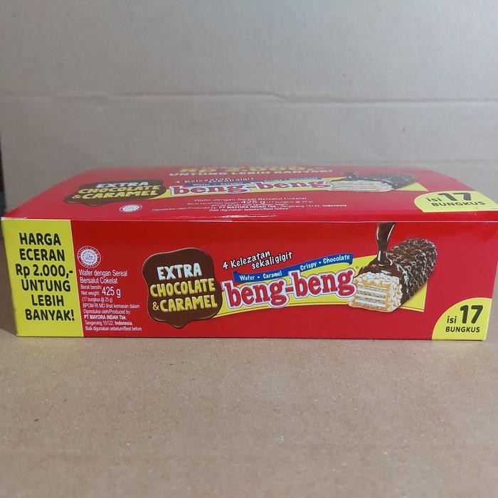 

BENG-BENG WAFER CARAMEL COKLAT 1 KOTAK ISI 17 PCS
