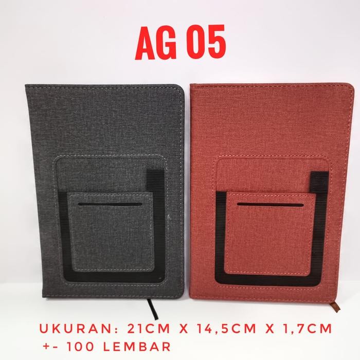 

AG 05 Agenda Kulit A5 / Buku Catatan / Notebook Kulit exclusive