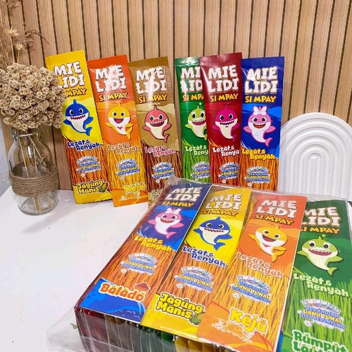

MIE LIDI TERLARIS ISI 50 PCS MIX RASA PAKET HEMAT SNACK CEMILAN PAKET USAHA JAJANAN