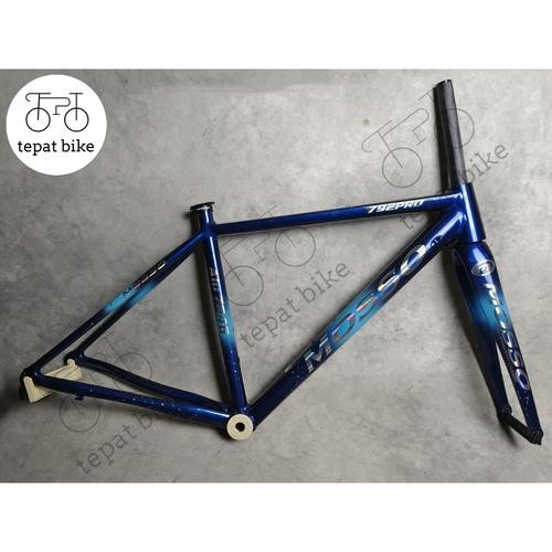 Frame Roadbike MOSSO 792 PRO Cerulean Blue 700c + Fork Carbon - Size 44