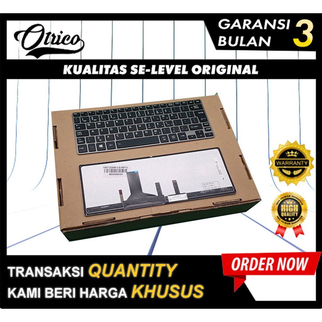 Keyboard Toshiba z30 z30t z30-a Non Pointer Flexible Panjang Backlight