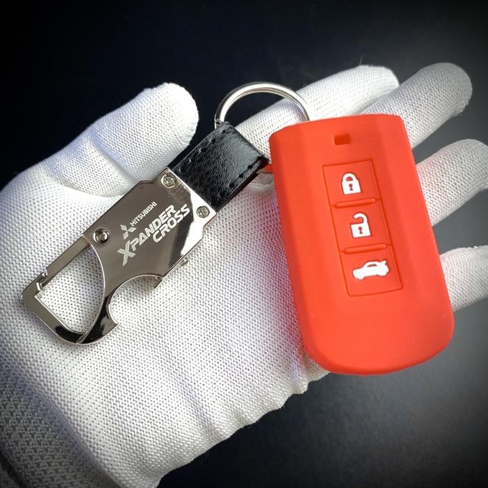 Gantungan kunci remote kulit mobil Mitsubishi XPANDER CROSS