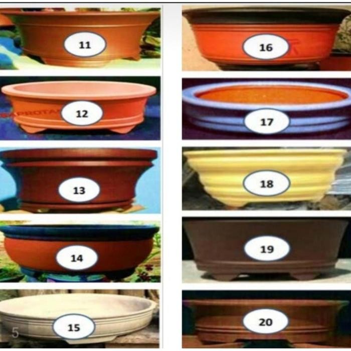 Mode Vintage Cetakan Pot Bonsai Komplit 3 Mal