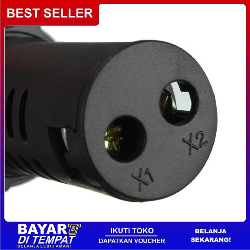 FREE ONGKIR 12V DC FLASH BUZZER AD16 22SM 22MM LED LIGHT PILOT LAMP BEEPER ALARM SIGNAL SOUND PANEL