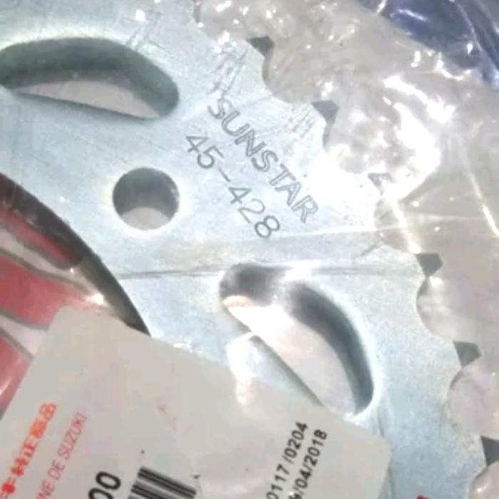 GEAR BELAKANG SUZUKI TS125 ORIGINAL GIR BELAKANG SUZUKI TS125 GEAR SUZUKI TS125 GEAR TROMOL SUZUKI