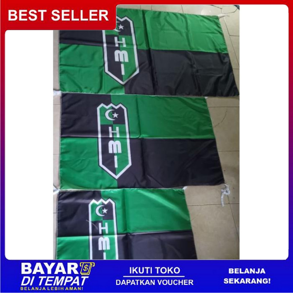 FREE ONGKIR BENDERA HMI 60X85 *BONUS STIKER HMI BISA COD