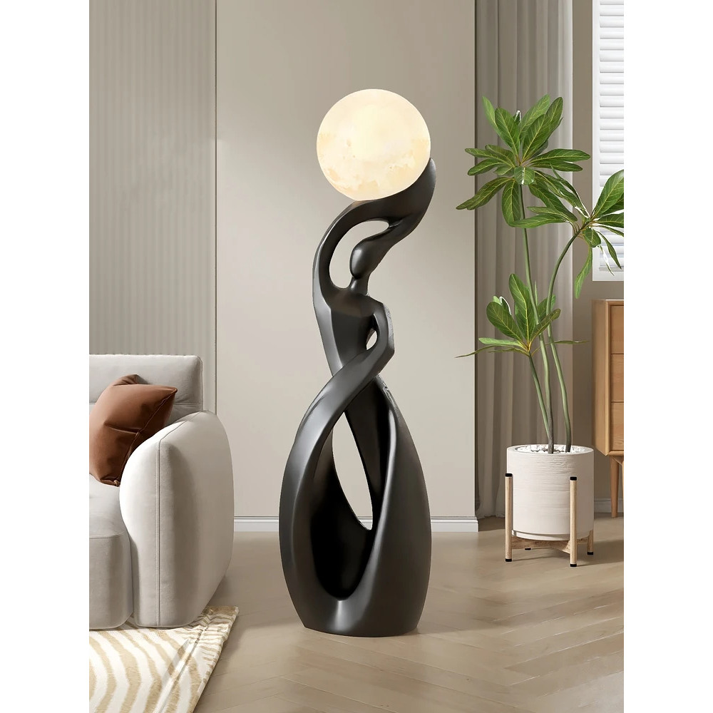 

Home Decor Statue Abstract Art Ornaments Nordic Living Room Large Floor Luminous Sculpture