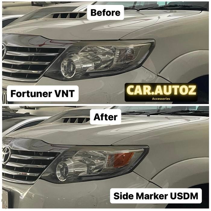 Sticker Side Marker Orange Lampu Depan Fortuner Vnt