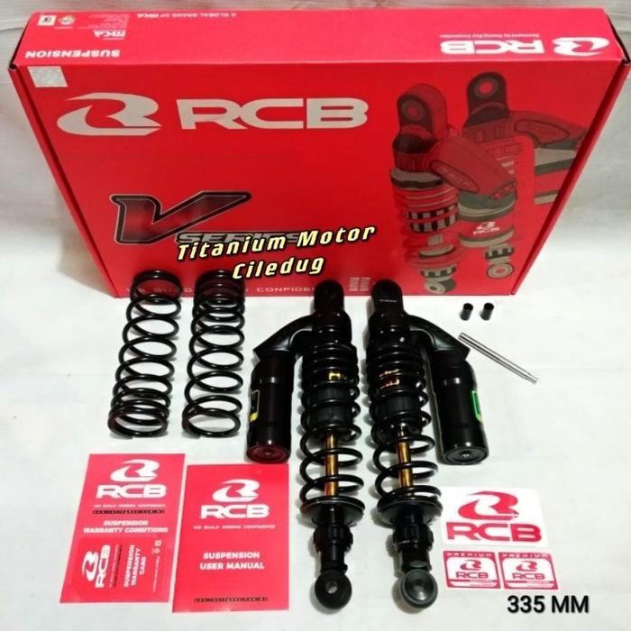 Shock Rcb V Series Black 335Mm Rx King Tiger Verza W175 Supra125