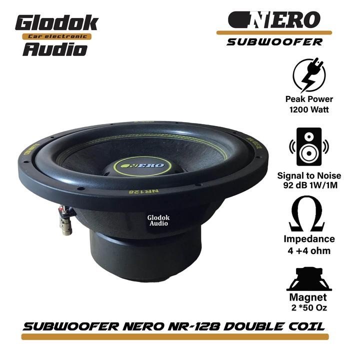 Murah Subwoofer Nero Double Magnet 12 Inch Double Voice Coil Nr 128