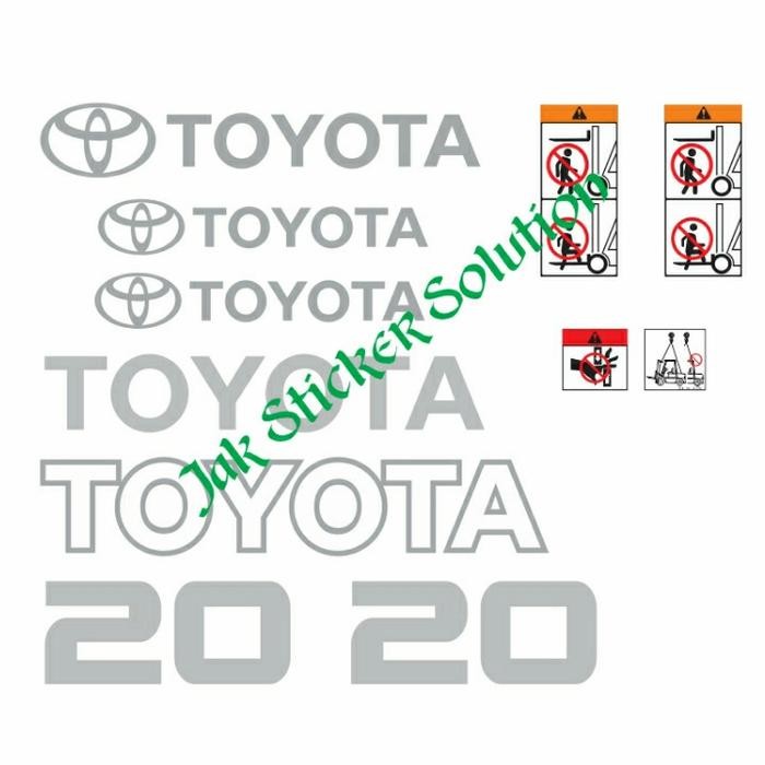 Stiker Forklift Toyota 20