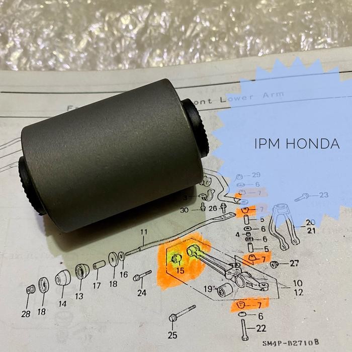 Bos Bush Bushing Arm Bawah Depan Honda Civic Grand Accord Prestige