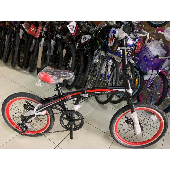 Sepeda Lipat 20 Evergreen Diskbrake Promo