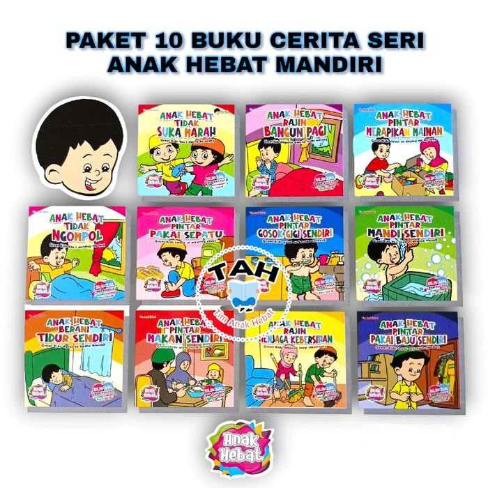 Buku Cerita Anak Hebat Mandiri (Paket 10 Buku) - AHE Books Books
