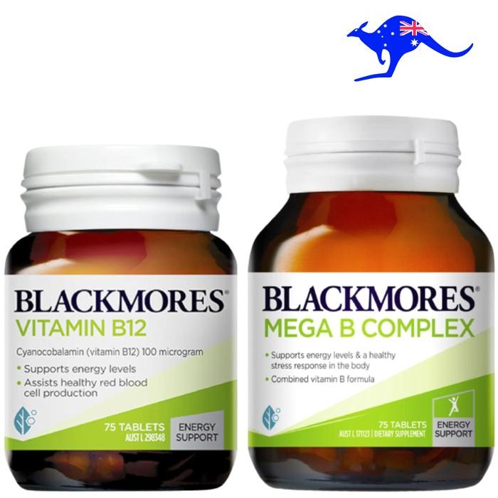 Blackmores Vitamin Mega B Complex 75 Tablet Vit B12 B 12 Tablets