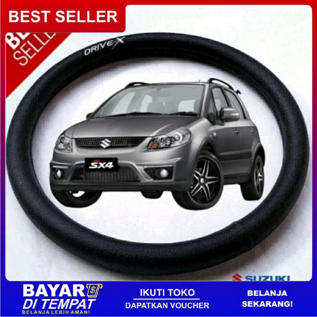 FREE ONGKIR COVER STIR MOBIL SUZUKI SX4 X-OVER HITAM BISA COD