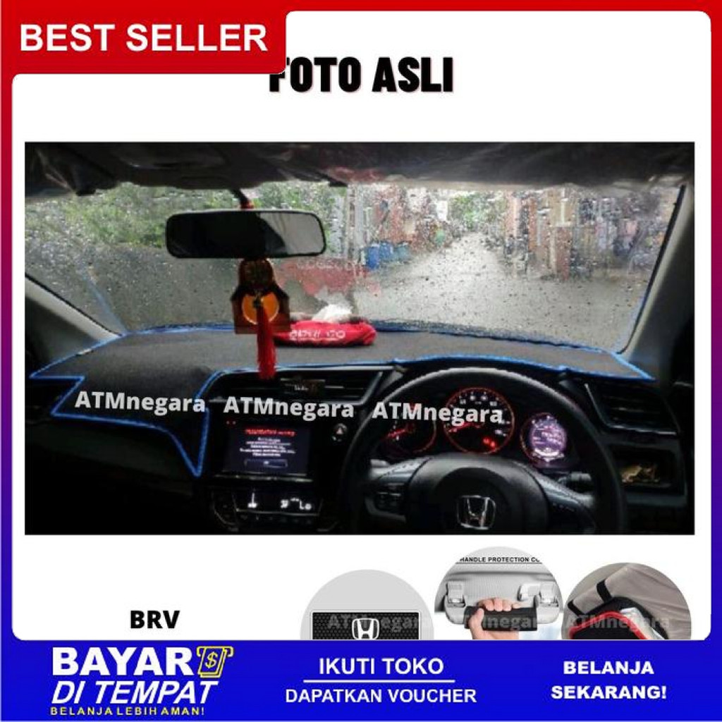 FREE ONGKIR COVER DASHBOARD PREMIUM BRV TAHUN 2016-2021 AKSESORIS ALAS PELINDUNG DASBOR MOBIL BISA