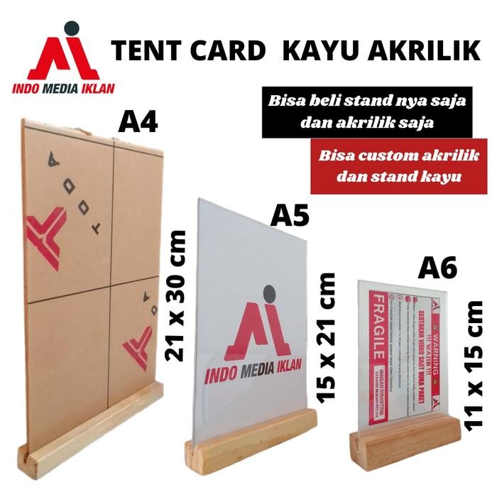 

DISKON stng akrilik kayu READY STOCK