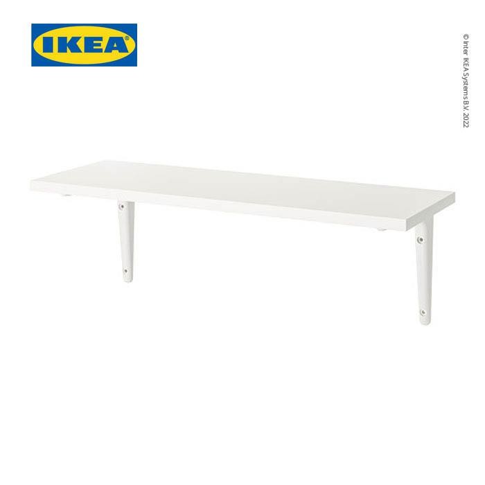 NEW IKEA BURHULT Rak Dinding Putih Minimalis 59x20 cm