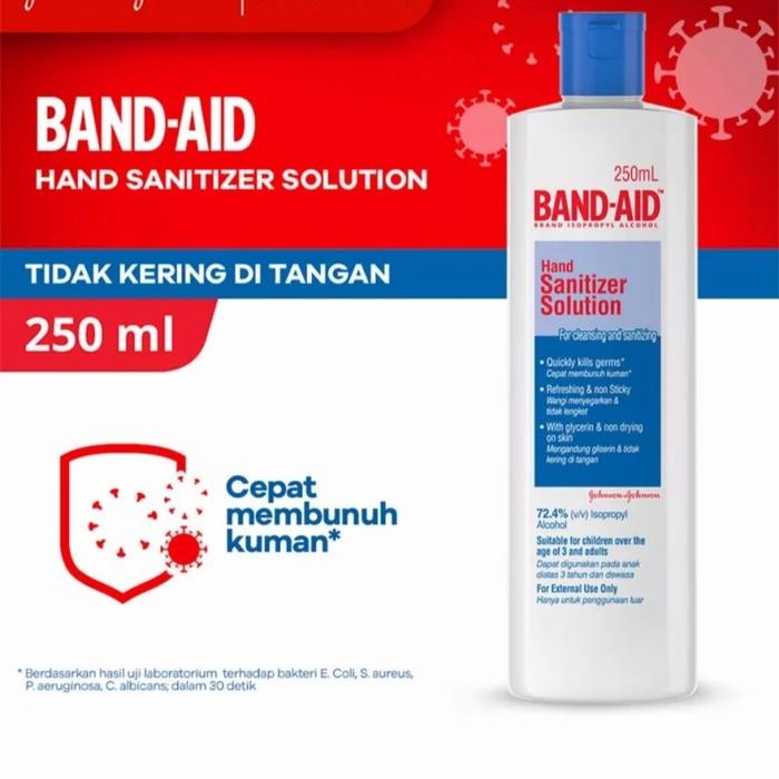 NEW BAND-AID Hand Sanitizer Solution 250 ml
