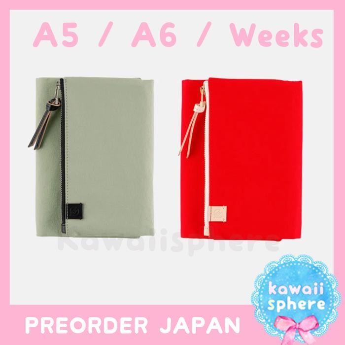 

Hot Sale! Hobonichi Tragen Cover (Only) Spring Edition A5 / A6 / Weeks Size Tragen ( Red / Oakmoss )