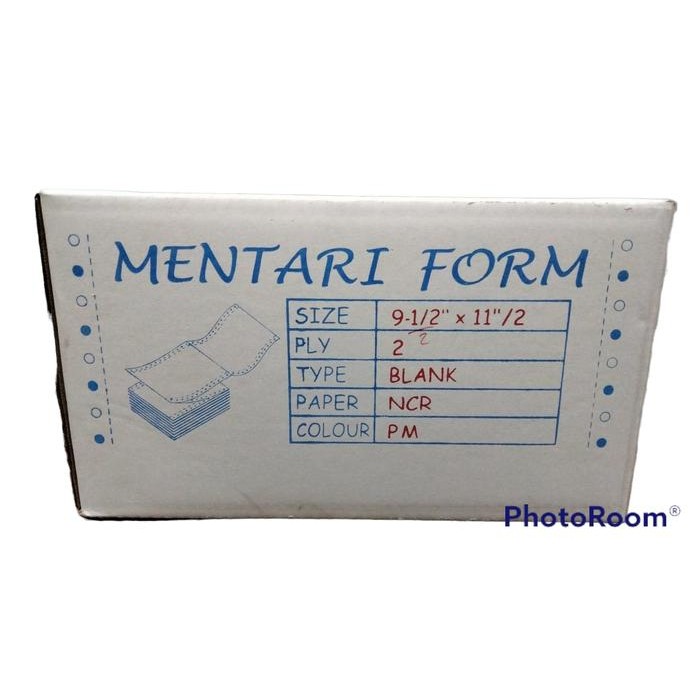 

Kertas Continuous/Continous Form 2 Ply Bagi 4 2Rangkap K2/4 Wartel Ncr