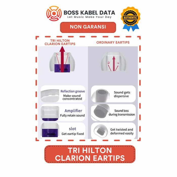 Tri Clarion Hilton Eartips silicone