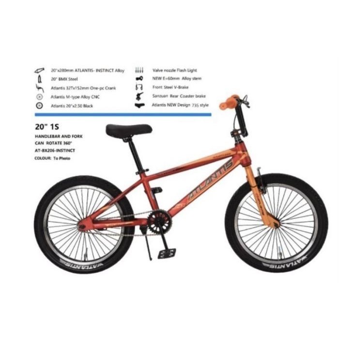 Sepeda Bmx Anak 20 Atlantis Instinct Alloy Torpedo Rotor