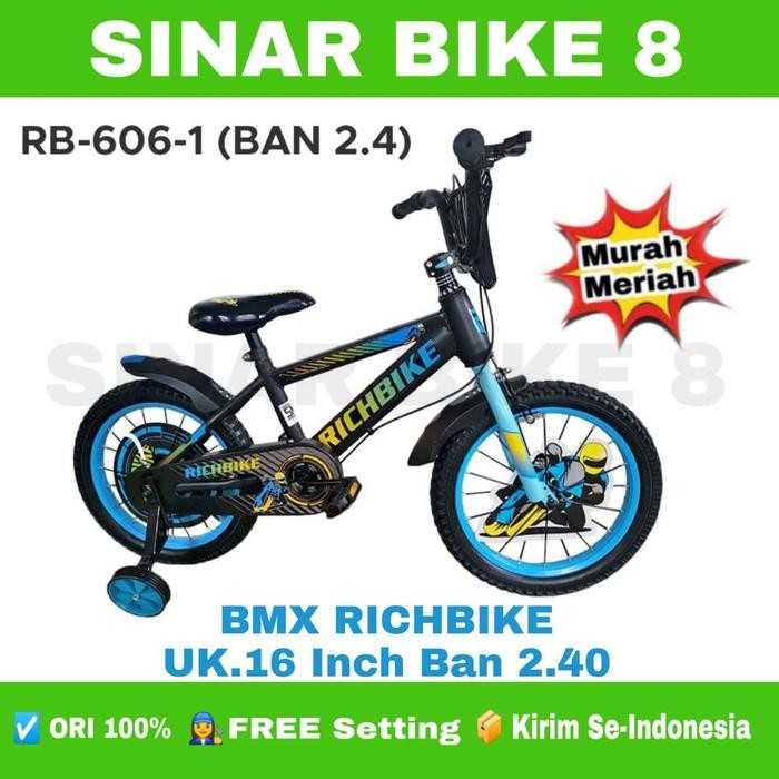 Sepeda Anak Laki Bmx 16 Inch Richbike Ban 2.40