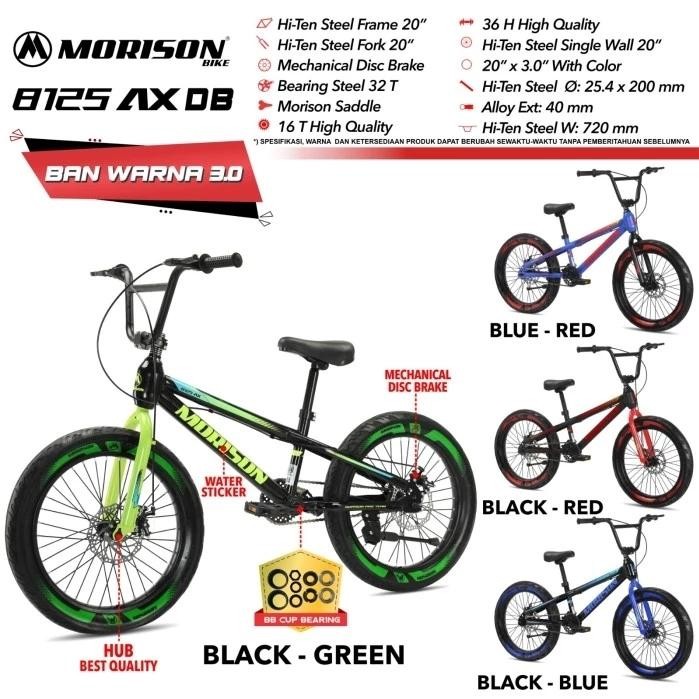 Sepeda Anak Bmx 20 Morison 8125 Ax Discbrake