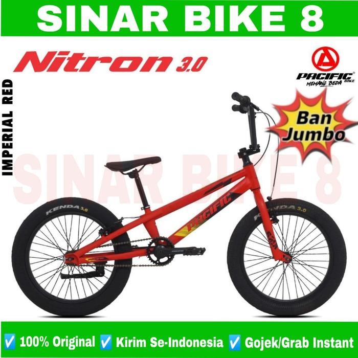 Sepeda Bmx Pacific Nitron 3.0 Ban Jumbo Ukuran 20 Inch