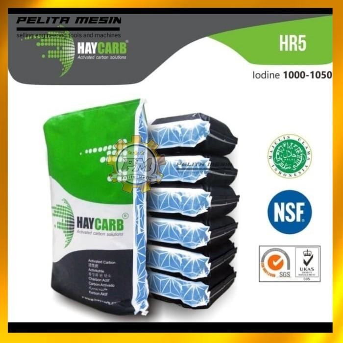 KARBON AKTIF HAYCARB HR5 IODIN 1050 ACTIVE CARBON HAYCARB SRILANKA / MEDIA FILTER AIR KARBON
