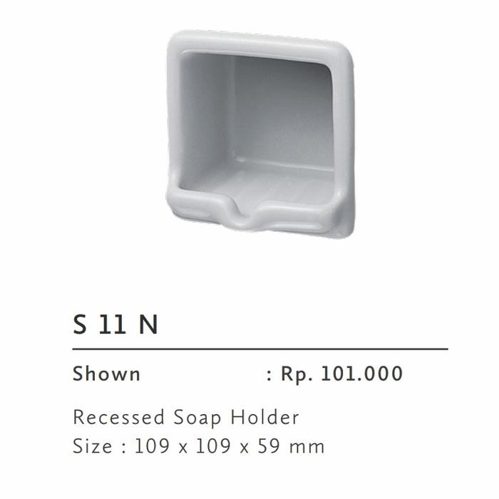 Tempat Sabun Kamar Mandi Dinding Tanam Kotak Toto S 11 N