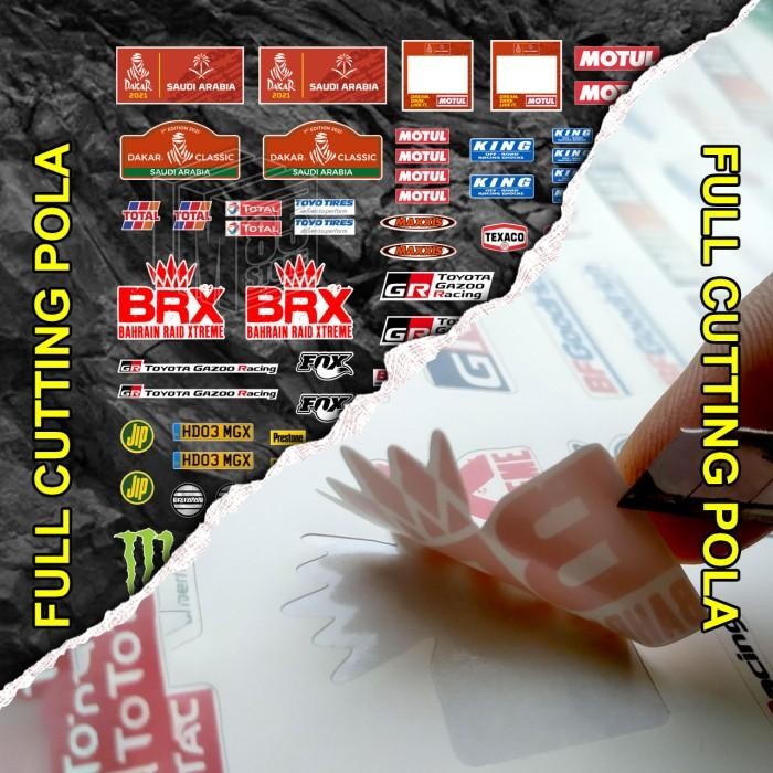 (Allthebest) Stiker Decal RC Offroad 1/12 dan 1/16 Dakar21