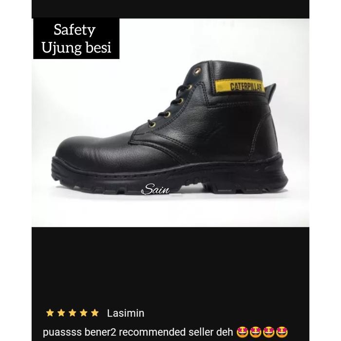 New // Sepatu Safety Boots Pria Sepatu Safety Proyek // 100% Original