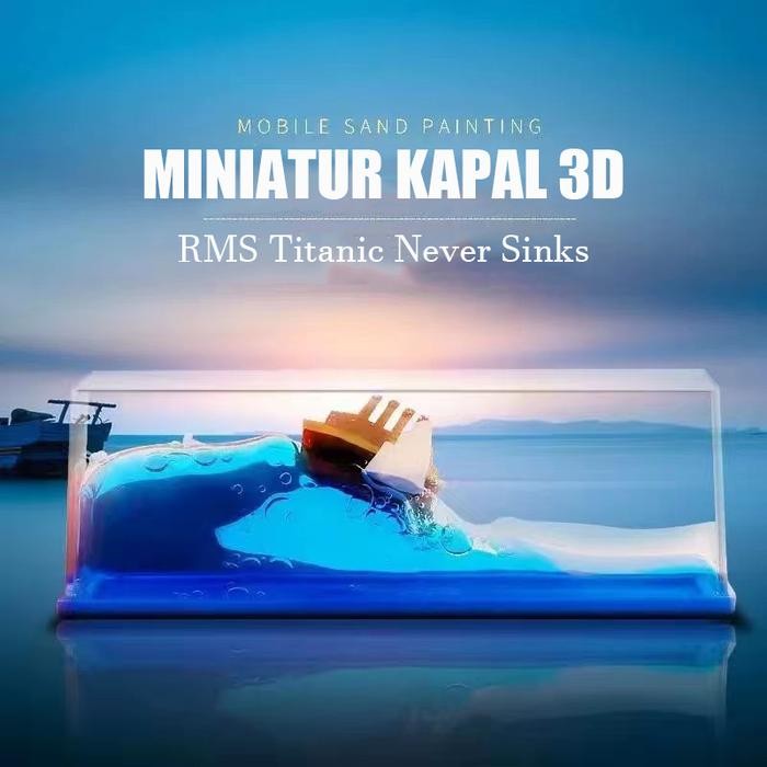 Kapal Hiasan Titanic Dekorasi Mobil Kapal One Piece Pajangan Kapal Pesiar Ornamen Mengambang *