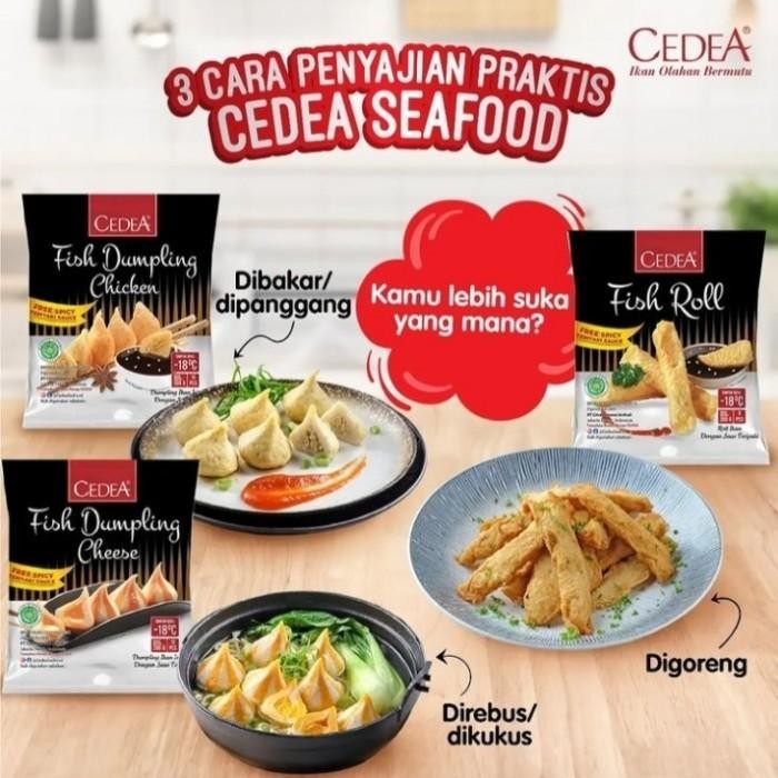 

(Allthebest) CEDEA fish dumpling cheese 200gr PREMIUM lengkap teriyaki sauce