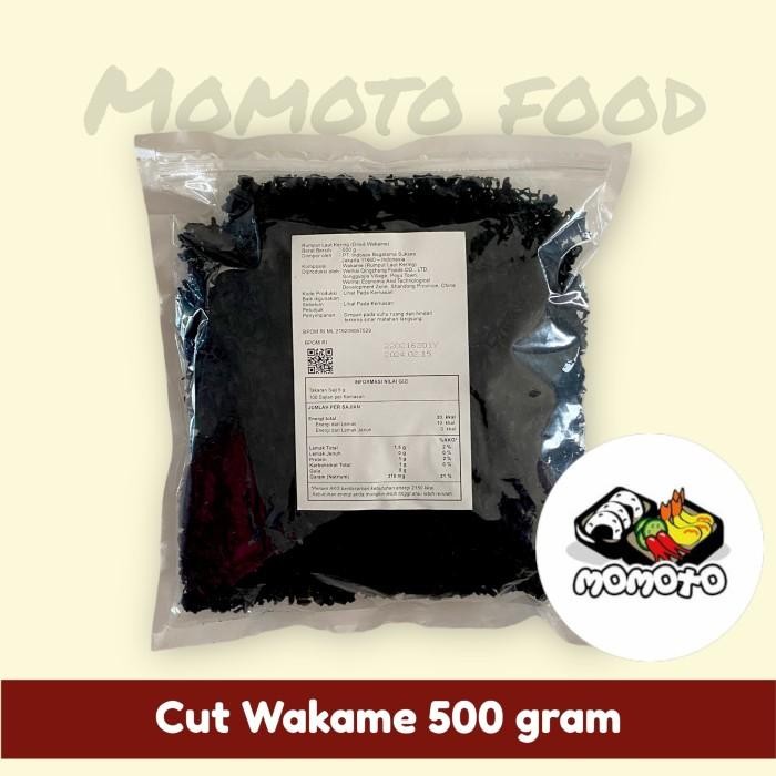 

(Allthebest) GROSIR Cut Wakame 500 gram / Dried Seaweed / Rumput Laut Kering