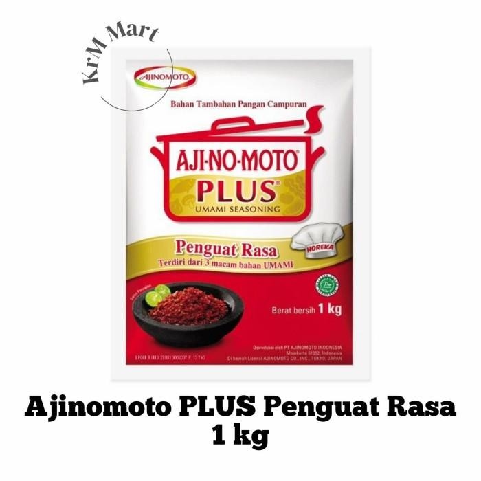 

(Allthebest) Ajinomoto Plus 1 kg msg micin penguat penyedap rasa umami aji