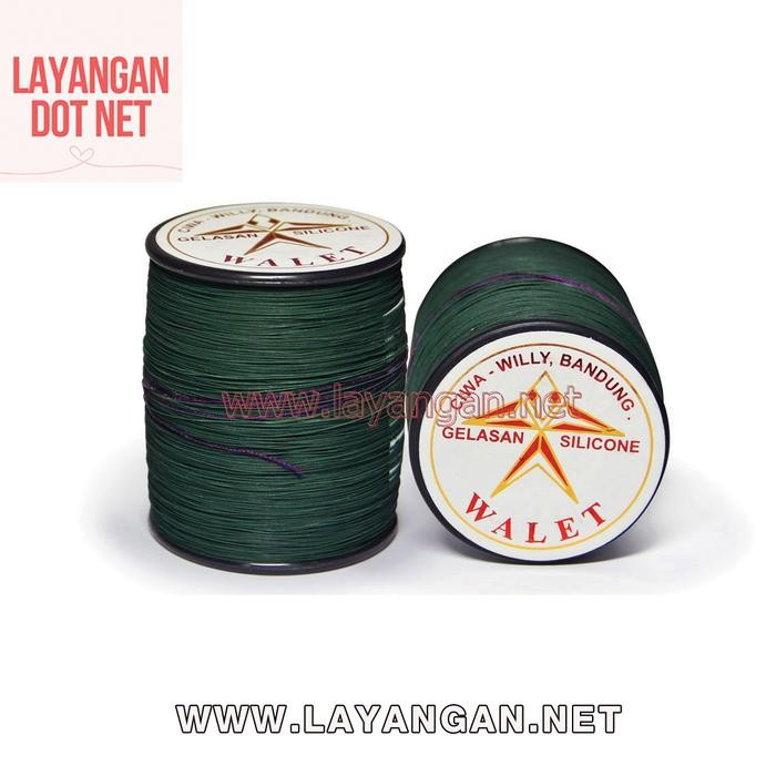Gelasan Layangan Senar Super Aduan Bonit Full (2 yard) 022 WALET Bandung - Beling + Silikon Anti