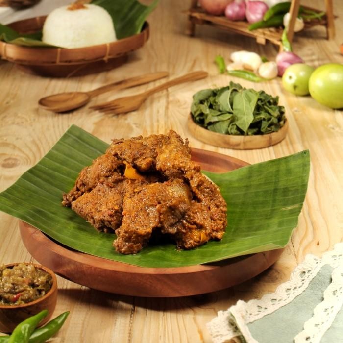 

(Allthebest) Rendang daging Babi bumbu khas Padang/Minang rasa original