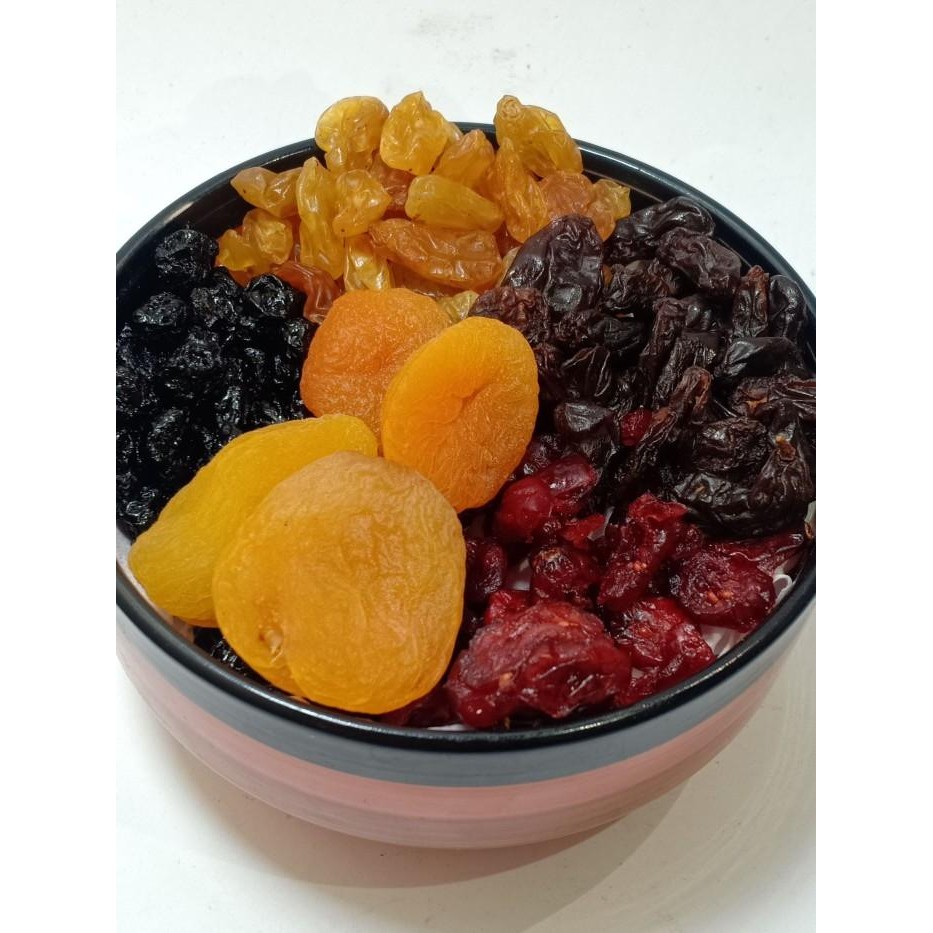 

(Allthebest) TRAIL MIX 5 BUAH KERING 1KG BLUEBERRY APRICOT CRANBERRY GOLDEN DARK