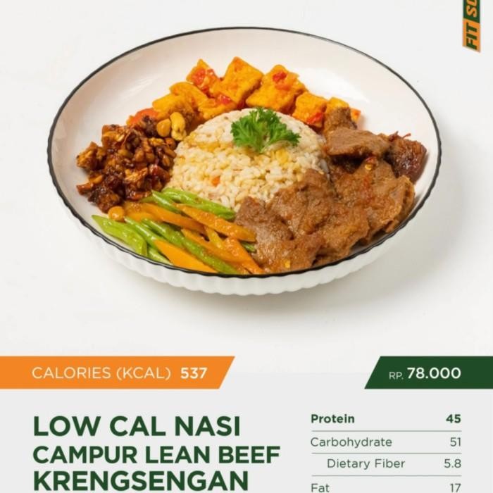 

(Allthebest) Low Cal Nasi Campur Lean Beef Krengsengan. Healthy Diet Catering